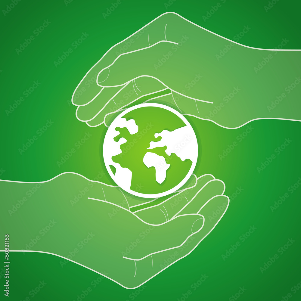 Vector ecology concept Vector ecology concept