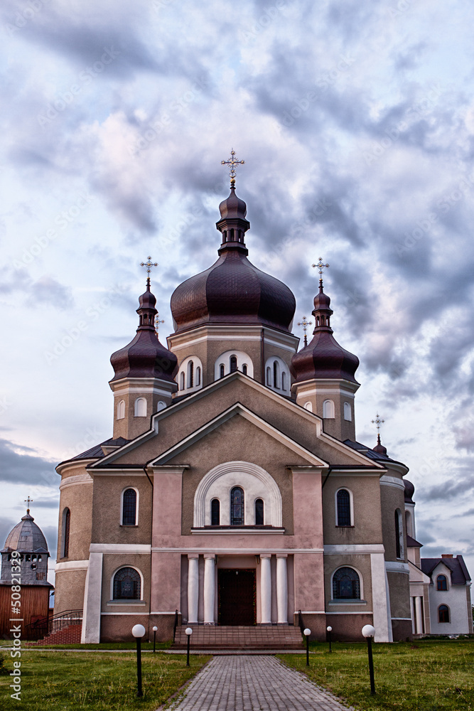 Church in the village Zapytov