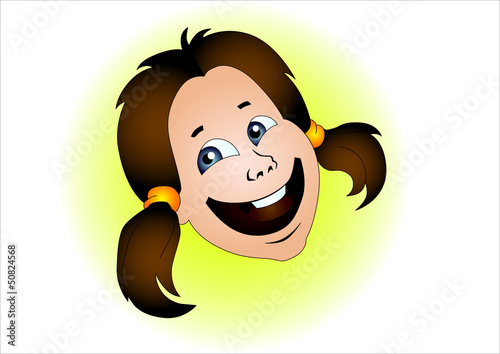 little girl laughing