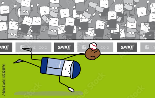 Joueur de baseball qui attrape une balle