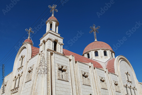 Foto Mart Shmone Syriac Orthodox Church in Derik in North of Syria.