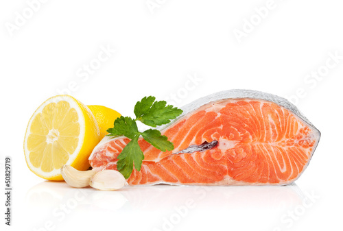 Salmon with herbs and lemon