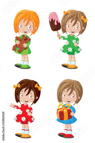 happy girl set