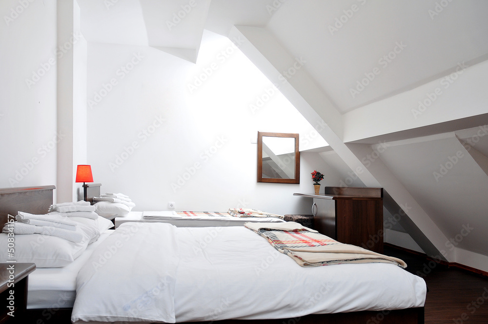 Modern double bedroom interior Modern double bedroom interior