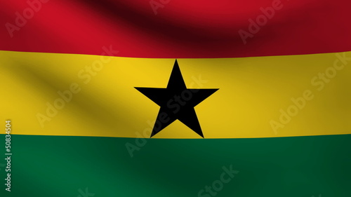 Ghana flag. photo