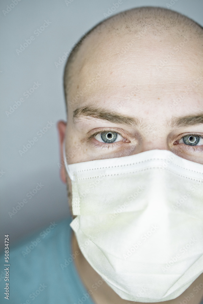 Doctor looking at the patient. Doctor looking at the patient.