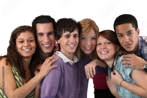 A group of teenage friends
