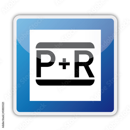 Park and Ride Schild p+r Parkplatz