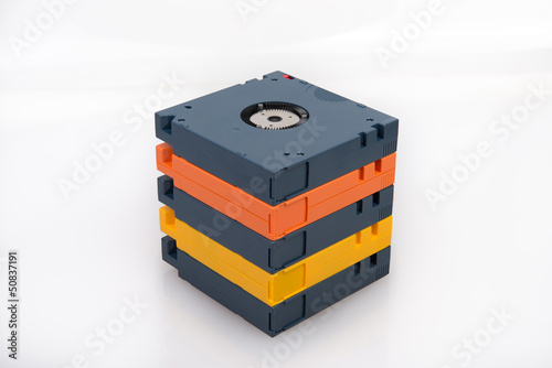 Reflection of Blue, Orange and Yellow  Cartridges (placed on wid