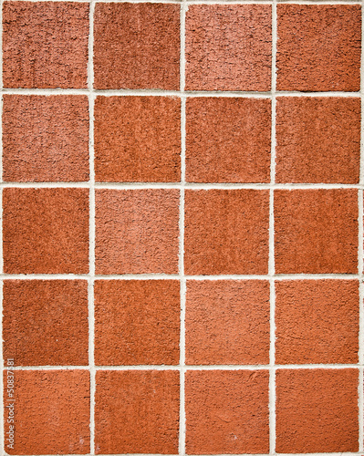 Konstfotografi Square brick wall.