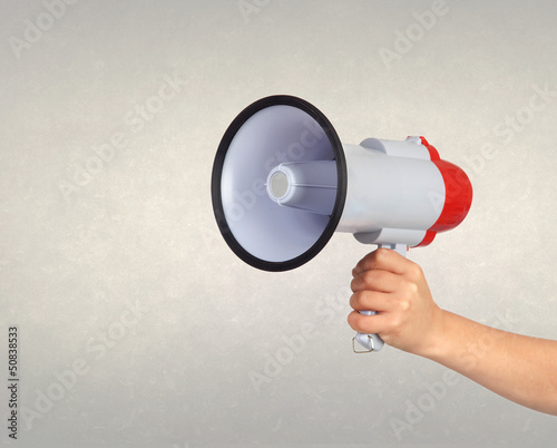 Someone with a Megaphone for proclaiming something