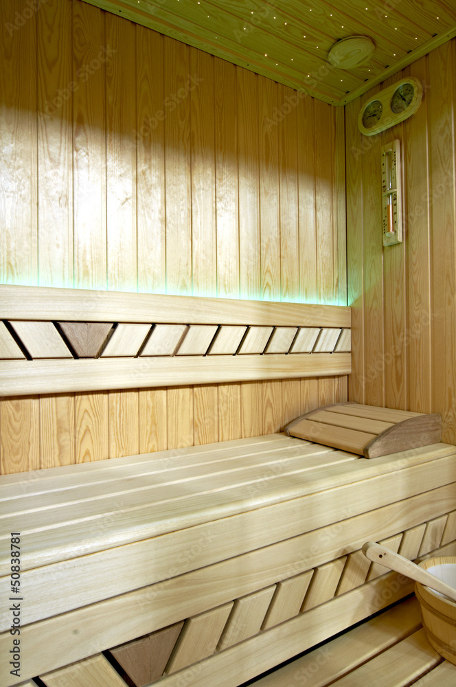 Sauna interior Sauna interior