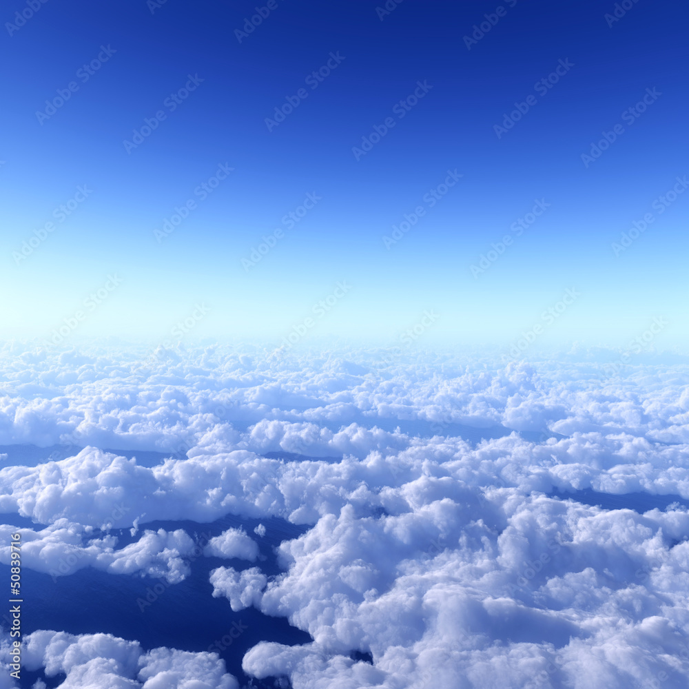 青空と雲海 青空と雲海