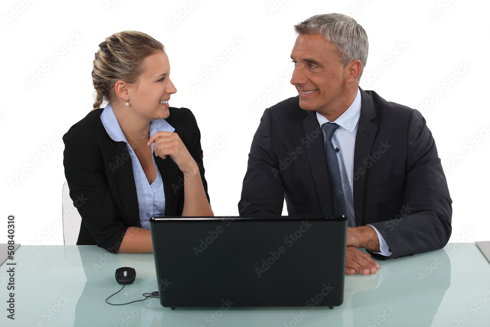 Businesspeople having a discussion Businesspeople having a discussion