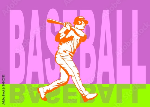 Baseball hit poster