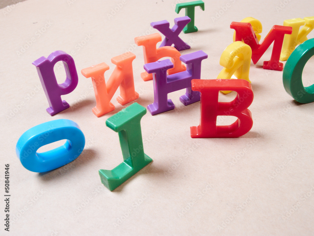Plastic alphabet letters Plastic alphabet letters