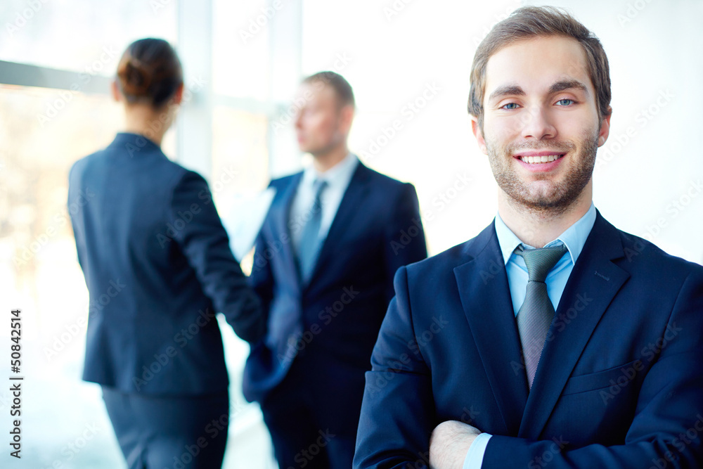 Handsome in business Handsome in business