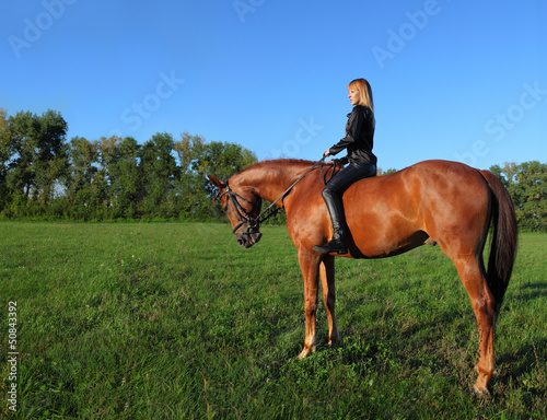 Vacation Lifestyles- Unsaddle Horseback Riding at Sunset © horsemen
