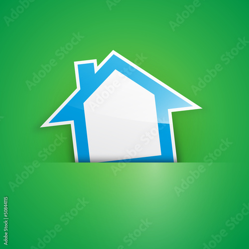 Vector Logo blue house
