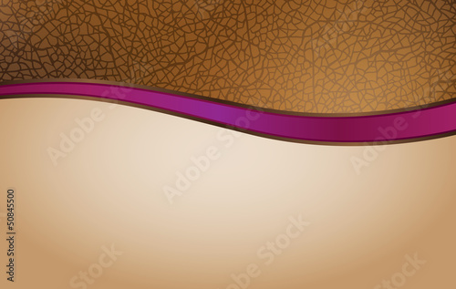 Curved leather texture for header or footer