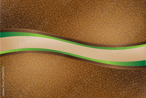 Curved leather texture for header or footer
