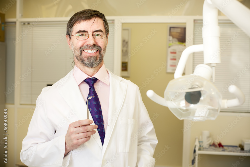 happy dentist