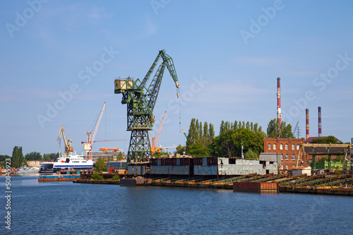 Industrial zone - old abandoned shipyard.