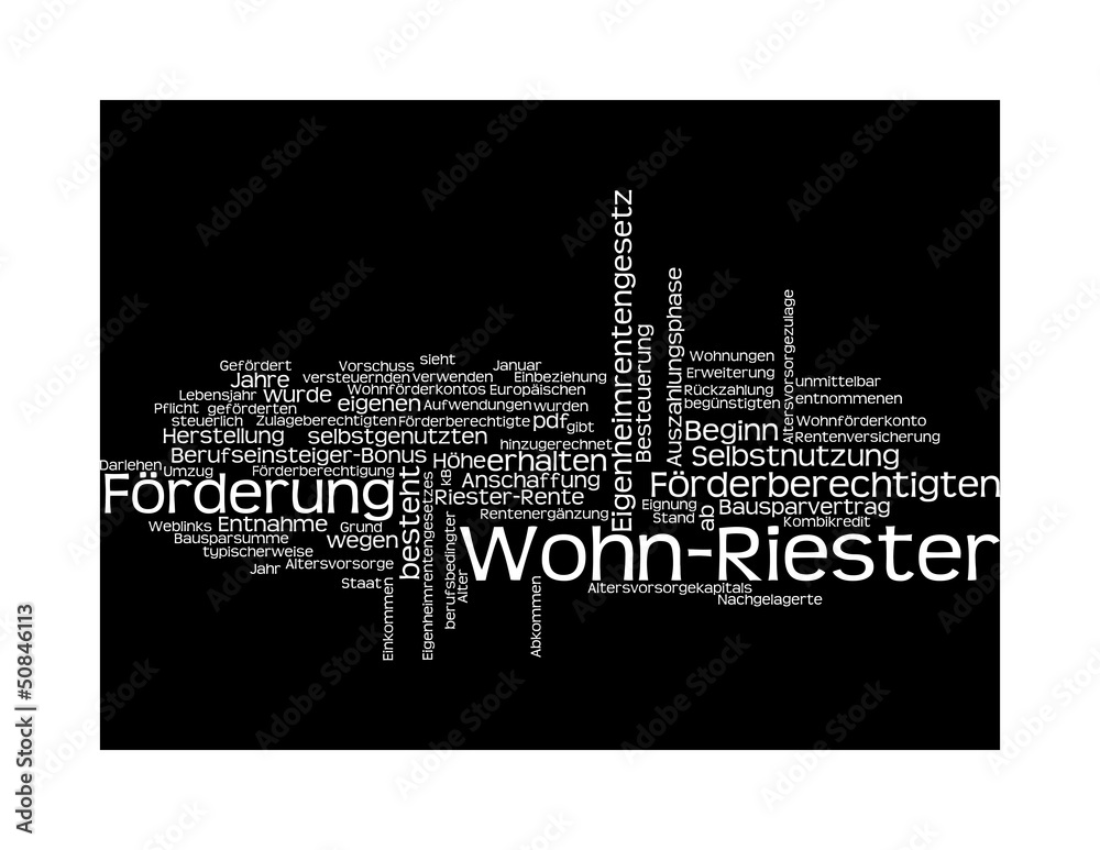 Fototapeta premium Wohn-Riester