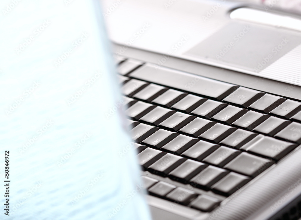 Modern and stylish laptop. Modern and stylish laptop.