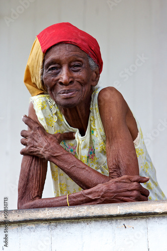 vieille dame créole photo