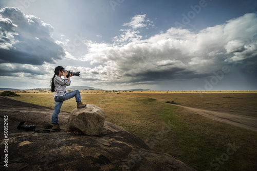 Fotografando le distese africane photo