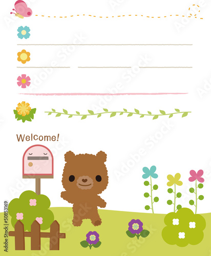 こぐまのグリーティングカードセット