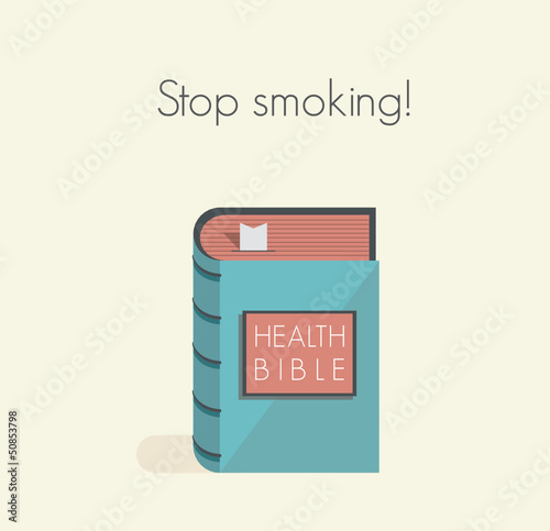 Stop smoking! health bible commandment
