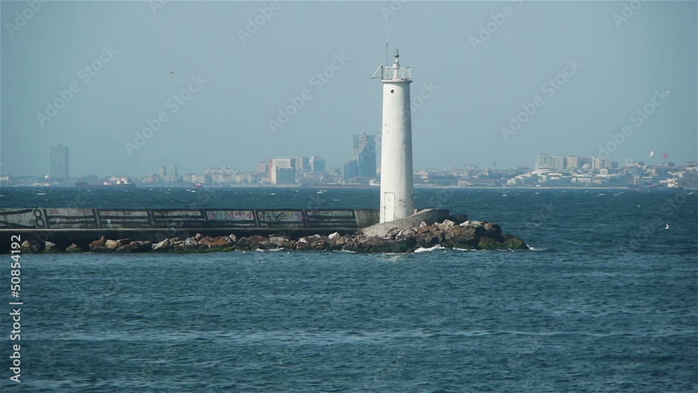 Lighthouse in the Bosphorus, Istanbul, Turkey Lighthouse in the Bosphorus, Istanbul, Turkey