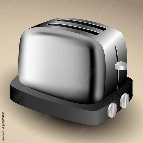 Metalic toaster
