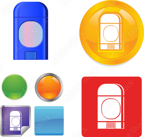 Underarm Deodorant Stick vector icon