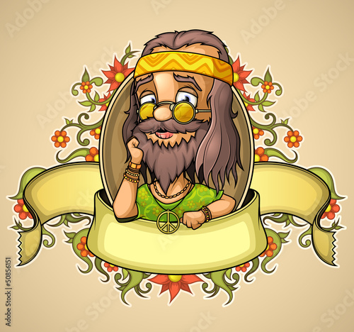 Label kindness hippie