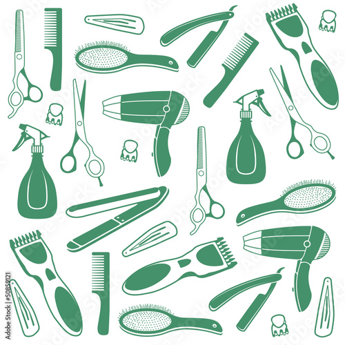 Barber Seamless Background