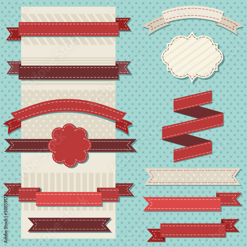 vintage ribbons for christmas