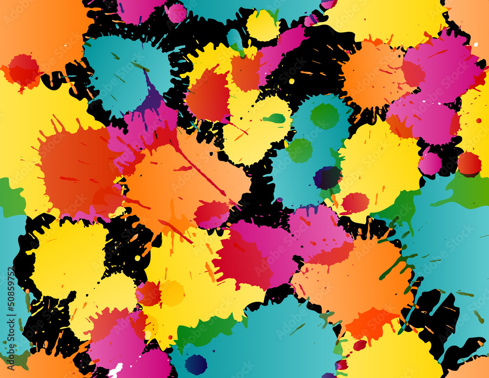 Colorful splatters pattern Colorful splatters pattern