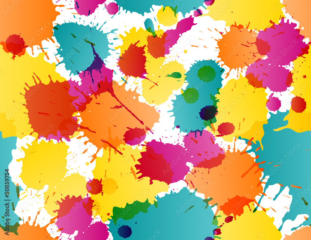 Colorful splatters pattern Colorful splatters pattern