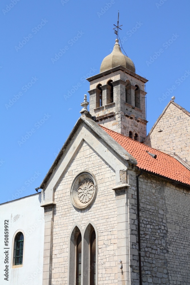 Sibenik - Old Church. Croatia city.