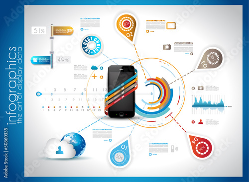 Infographic Template for Cloud computing data