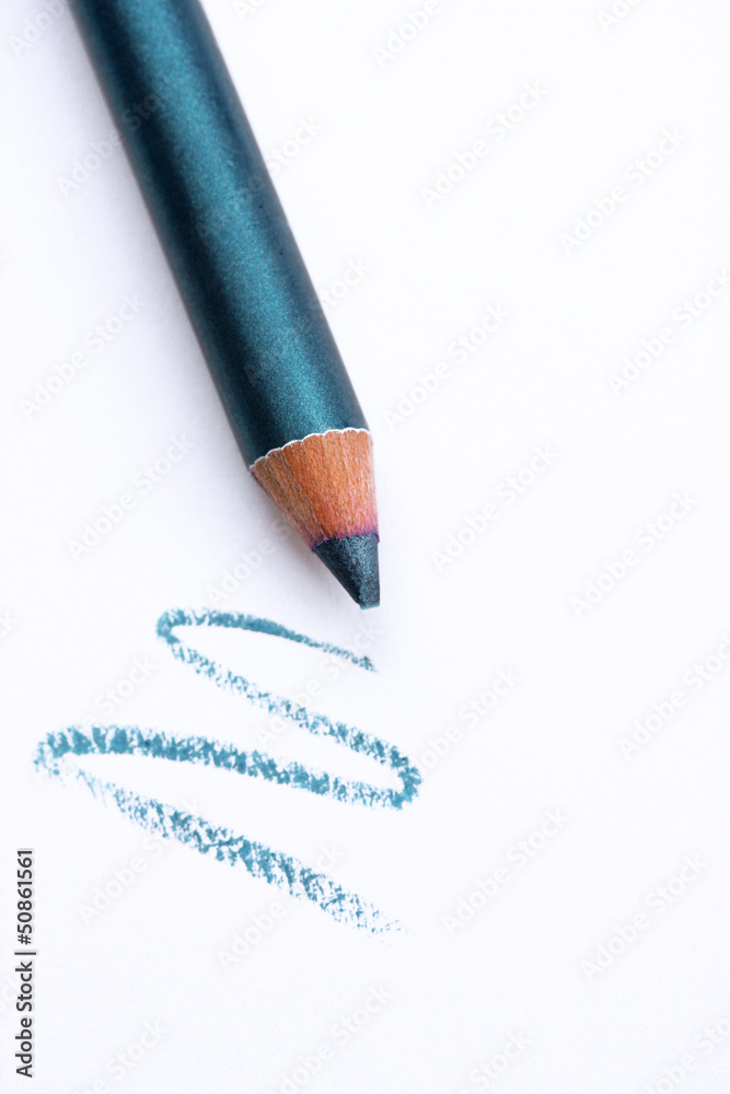 Cosmetic pencil, isolated on white Cosmetic pencil, isolated on white