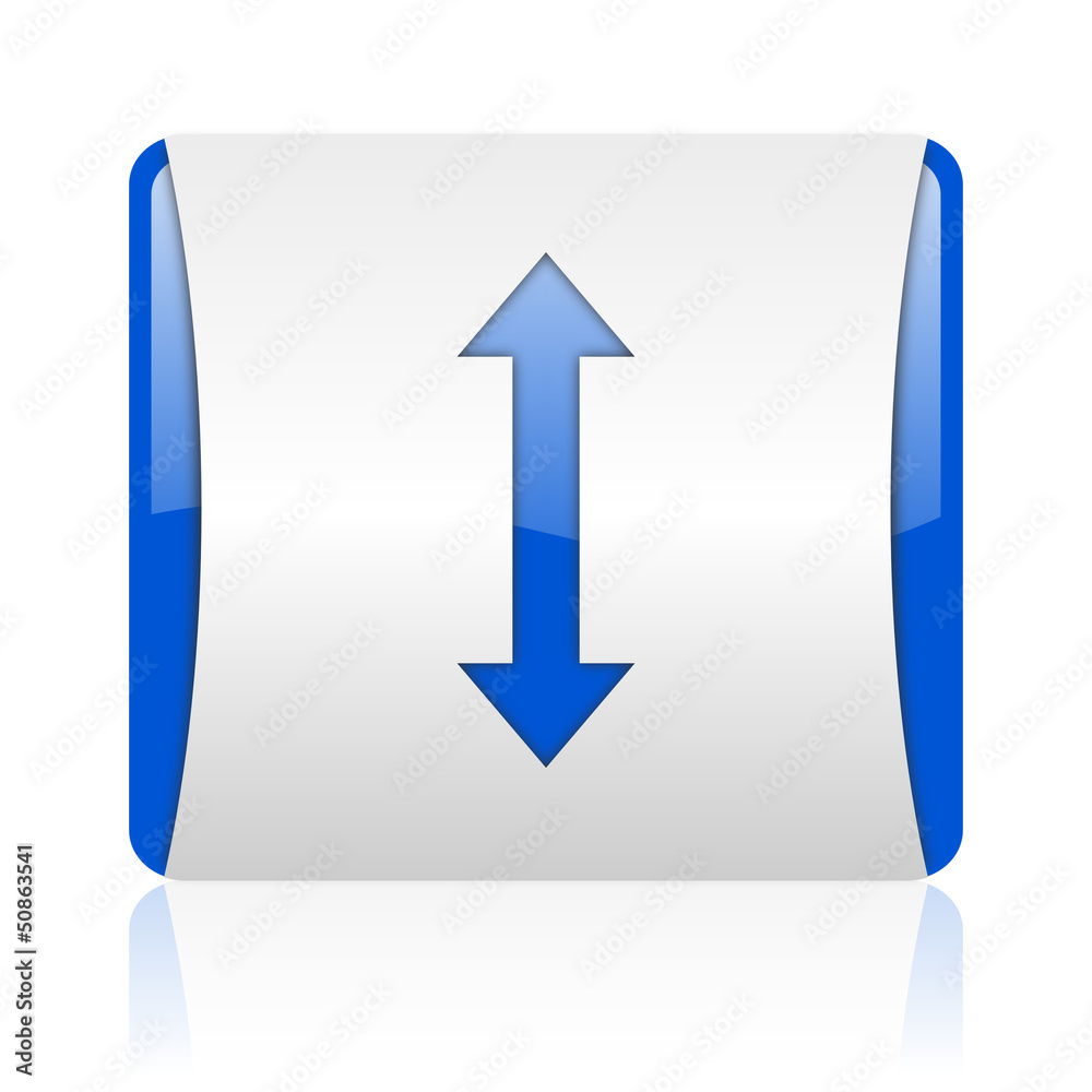 arrows blue square web glossy icon arrows blue square web glossy icon