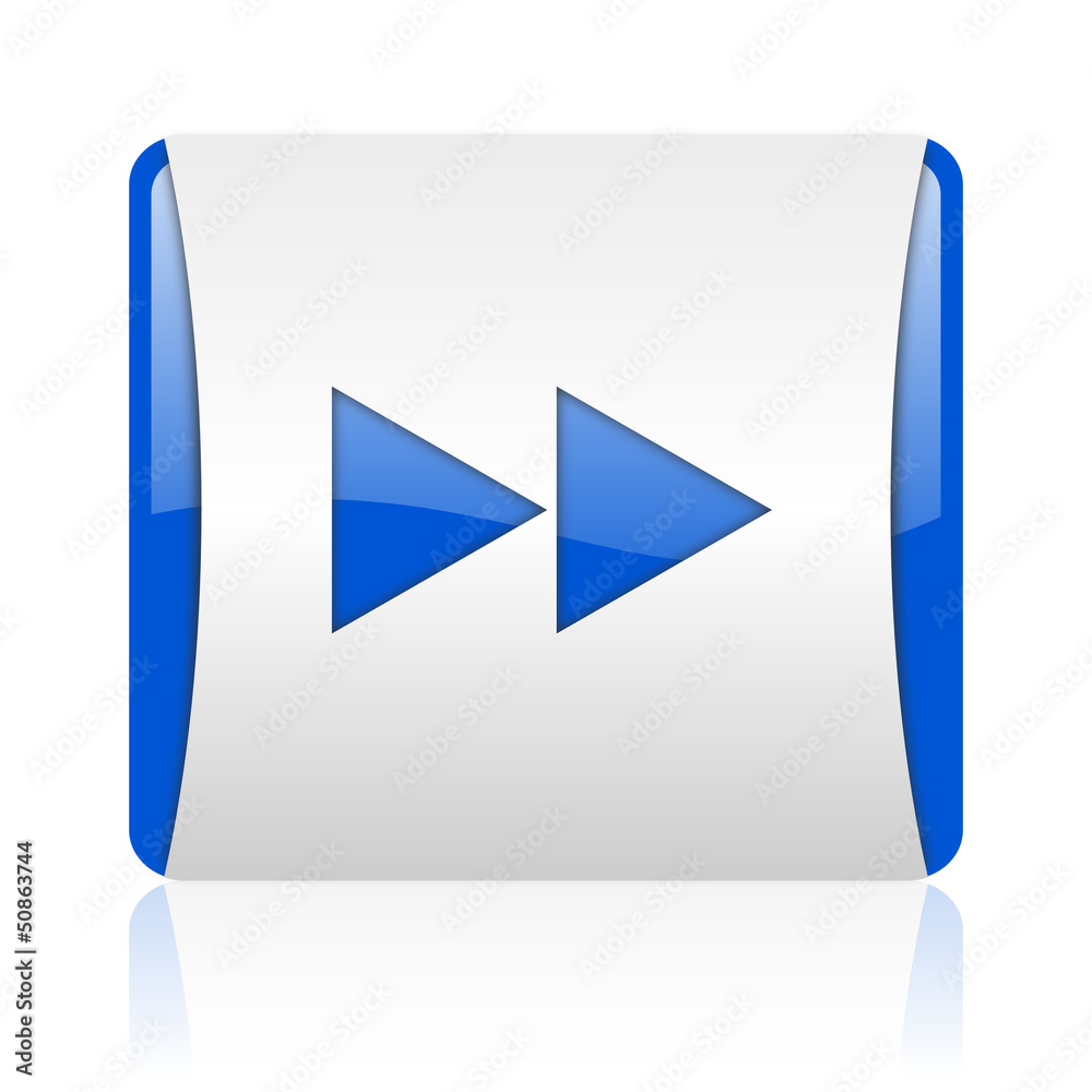 scroll blue square web glossy icon scroll blue square web glossy icon