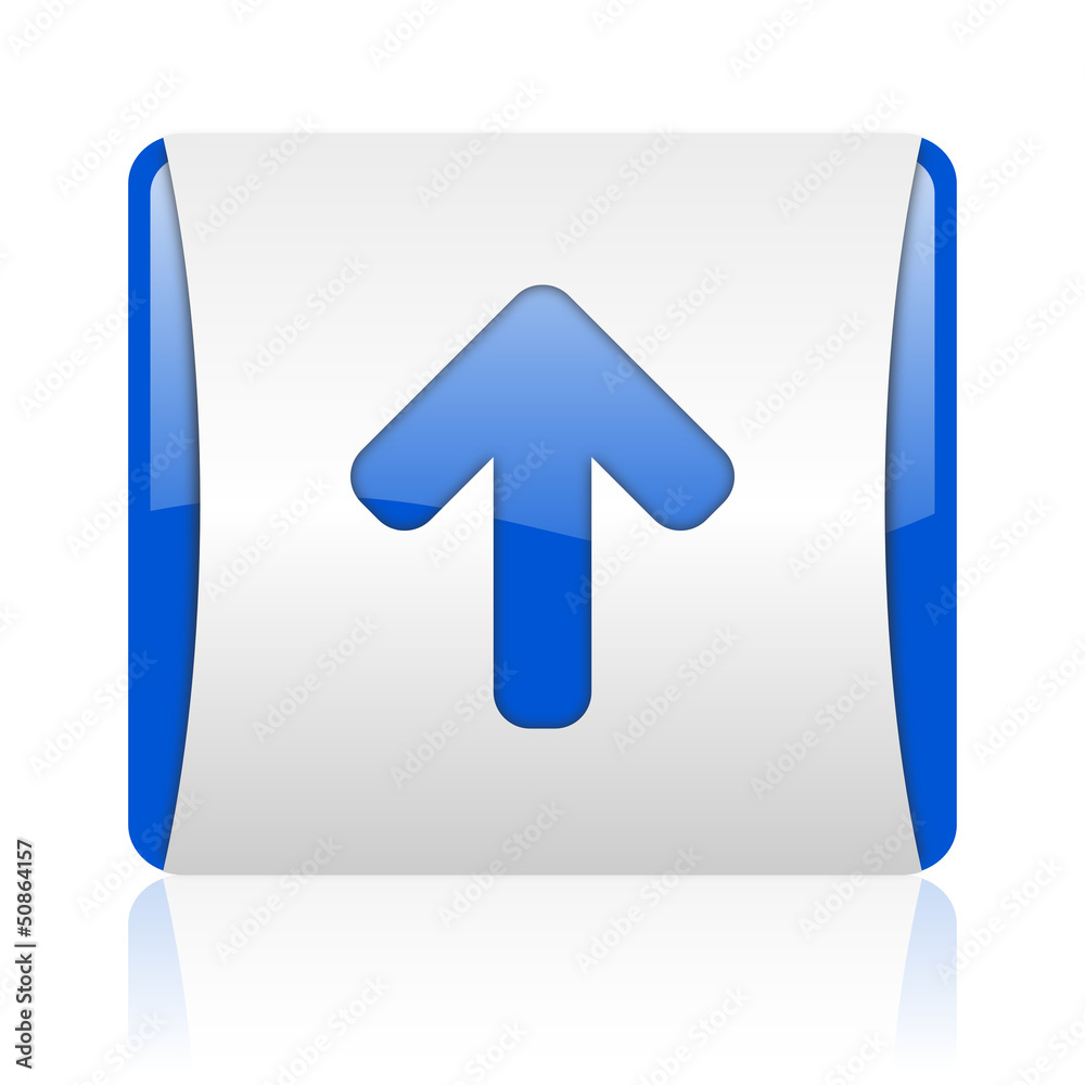 arrow up blue square web glossy icon arrow up blue square web glossy icon