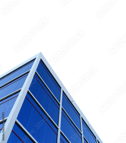 Isolated Office Building With Clipping Path And Copy Space