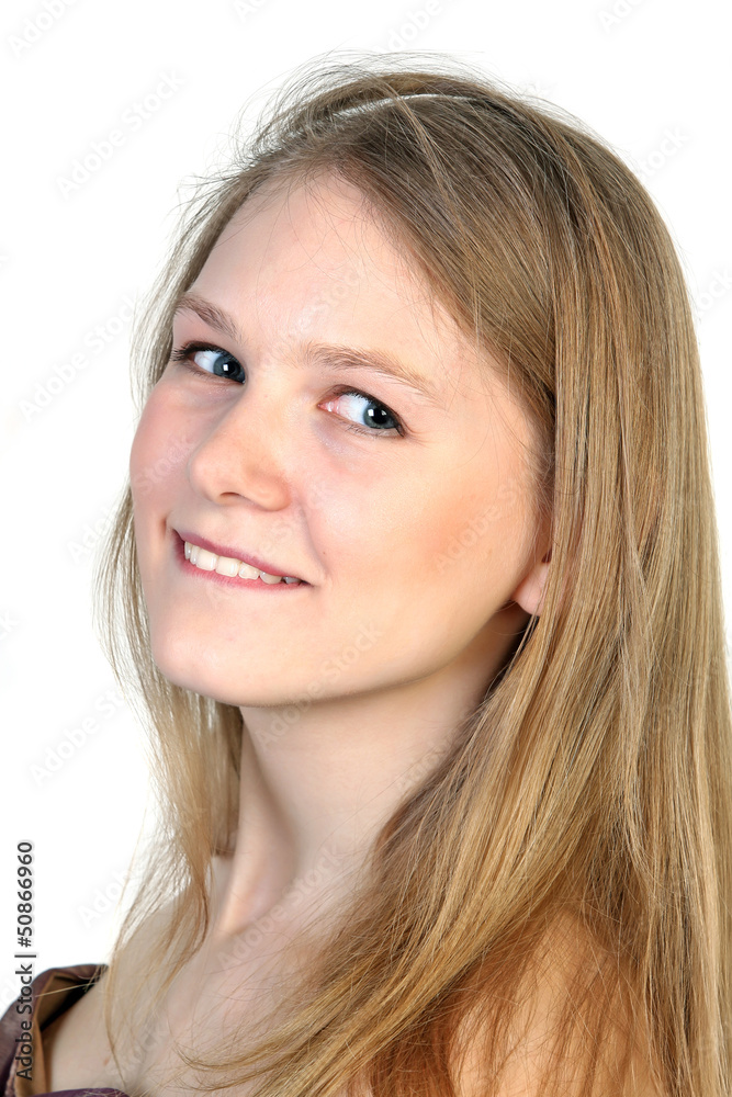 Portrait of young smiling woman Portrait of young smiling woman