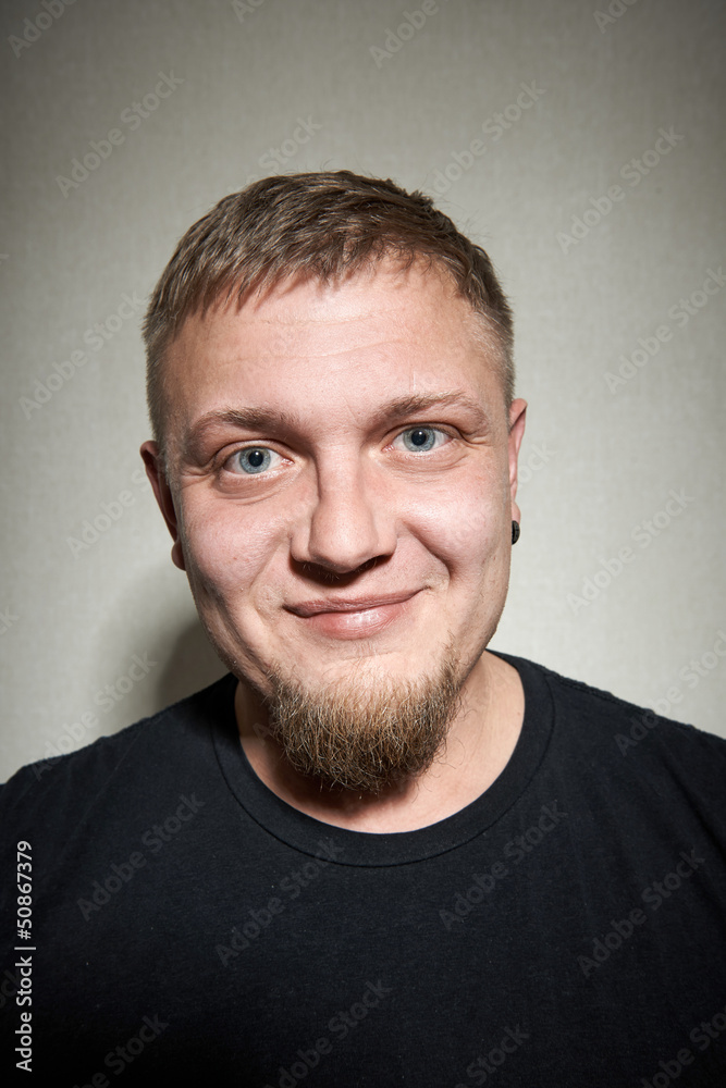 Portrait of the man with a small beard Portrait of the man with a small beard